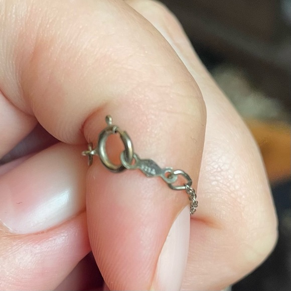 Sterling Silver Alabama and Pearl Necklace 16" HANDMADE - Picture 5 of 6